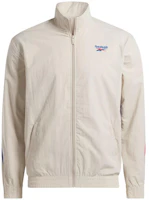 Reebok Zip-Up High Neck Letter Print Long-Sleeve Jacket Grey Unisex 100036156 Reebok Zip-Up High Neck Letter Print Long-Sleeve Jacket Grey Unisex 100036156