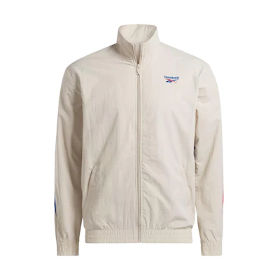 Reebok Zip-Up High Neck Letter Print Long-Sleeve Jacket Grey Unisex 100036156