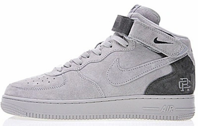 Nike Reigning Champ x Nike Air Force 1 Mid 'Grey Black' 807618-200