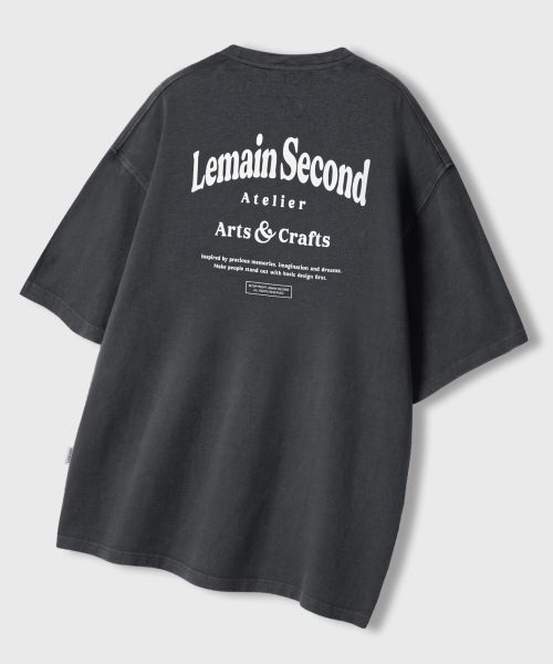 REMAIN SECOND Back Point Atelier Oversized Short Sleeve Tee [Pigment] LMTS09