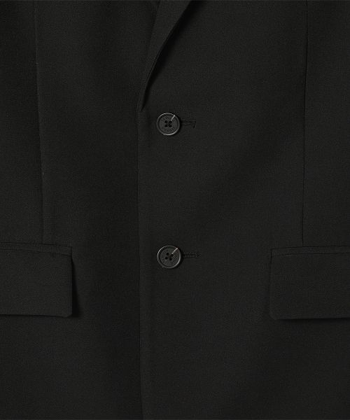Sizing REMAIN SECOND Basic Oversized Single Blazer Jacket [Black] LMJK01