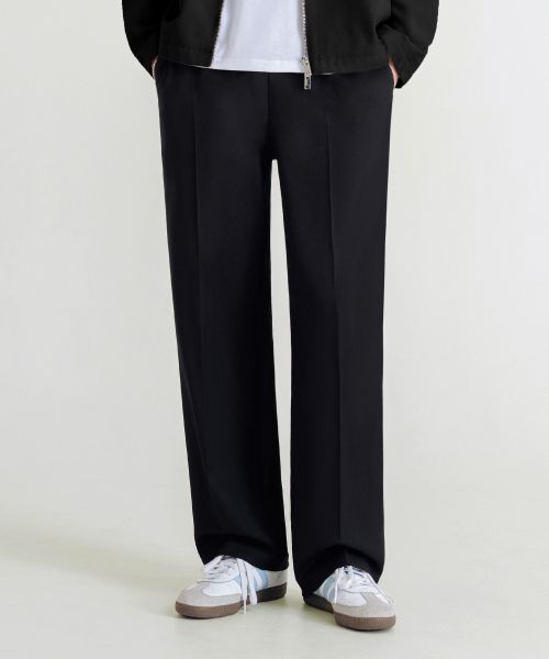REMAIN SECOND EZ Semi Wide Banding Slacks [Black] LMPT05