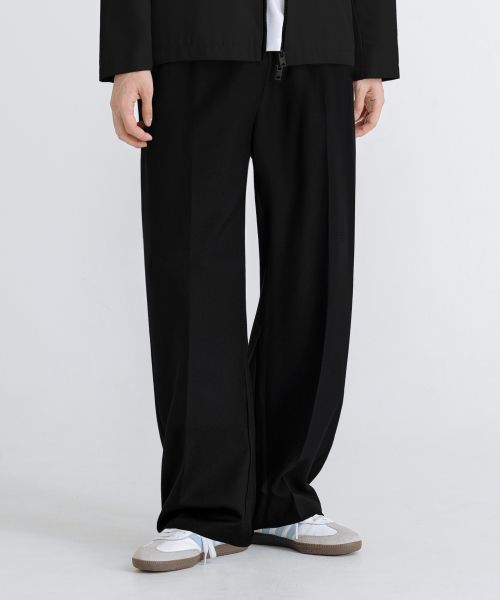 Order REMAIN SECOND EZ Semi Wide Banding Slacks [Black] LMPT05