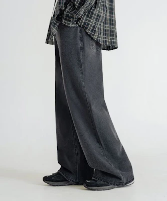 Seluar Denim Lebar Hitam Remain Second Natural Washed LBLMPT01 Lookbook Seluar Denim Lebar Hitam Remain Second Natural Washed LBLMPT01