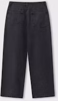 Sizing Seluar Denim Lebar Hitam Remain Second Natural Washed LBLMPT01