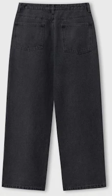 Seluar Denim Lebar Hitam Remain Second Natural Washed LBLMPT01 Sizing Seluar Denim Lebar Hitam Remain Second Natural Washed LBLMPT01