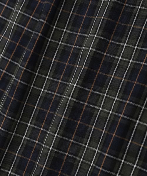 Details for Remain Second Retro Oversized Cotton Flannel Pocket Check Shirt [Green] LMSH06