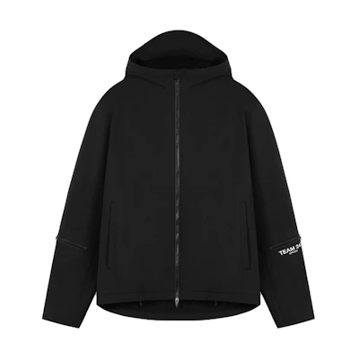 Represent 247 Mission Jacket Black Loose Fit Hooded Long Sleeve Outerwear 247M106-01