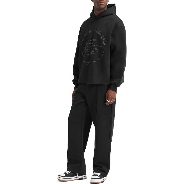 Purchase REPRESENT 黑色休闲标志印花连帽衫. MH4006-01