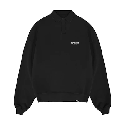 REPRESENT Black Lettering Crewneck Long Sleeve Sweatshirt MS402-401