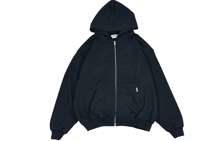 REPRESENT  Black Oversized Hoodie Zip-Up Jacket - Fall Edition. M04186-01