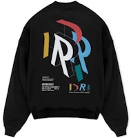 REPRESENT Baju Sejuk Hitam dengan Rekaan Cetakan Huruf di Belakang. M04274-01 Lookbook REPRESENT Baju Sejuk Hitam dengan Rekaan Cetakan Huruf di Belakang. M04274-01