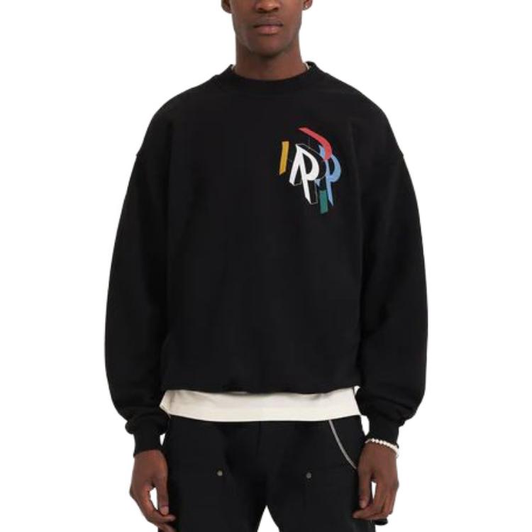 Shop REPRESENT Baju Sejuk Hitam dengan Rekaan Cetakan Huruf di Belakang. M04274-01