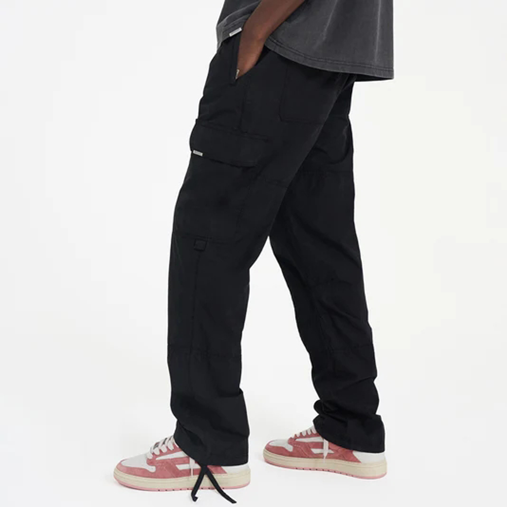 Sizing REPRESENT ブラック ストレート レッグ マルチポケット カジュアルパンツ M08234-01