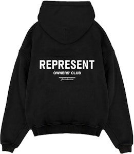 REPRESENT 黑色拉链连帽卫衣字母印花设计 MH4039-01 Lookbook REPRESENT 黑色拉链连帽卫衣字母印花设计 MH4039-01