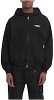REPRESENT Hoodie Hitam Zip-Up dengan Rekaan Cetakan Huruf MH4039-01 Shop REPRESENT Hoodie Hitam Zip-Up dengan Rekaan Cetakan Huruf MH4039-01