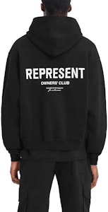 REPRESENT 黑色拉链连帽卫衣字母印花设计 MH4039-01 Purchase REPRESENT 黑色拉链连帽卫衣字母印花设计 MH4039-01