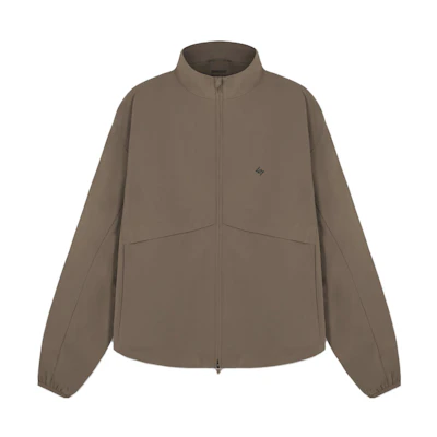 REPRESENT Brown Zip-Up Stand Collar Loose Fit Jacket with Letter Print. 247M109-499