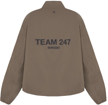 REPRESENT 棕色拉链立领宽松夹克字母印花外套。 247M109-499 Lookbook REPRESENT 棕色拉链立领宽松夹克字母印花外套。 247M109-499