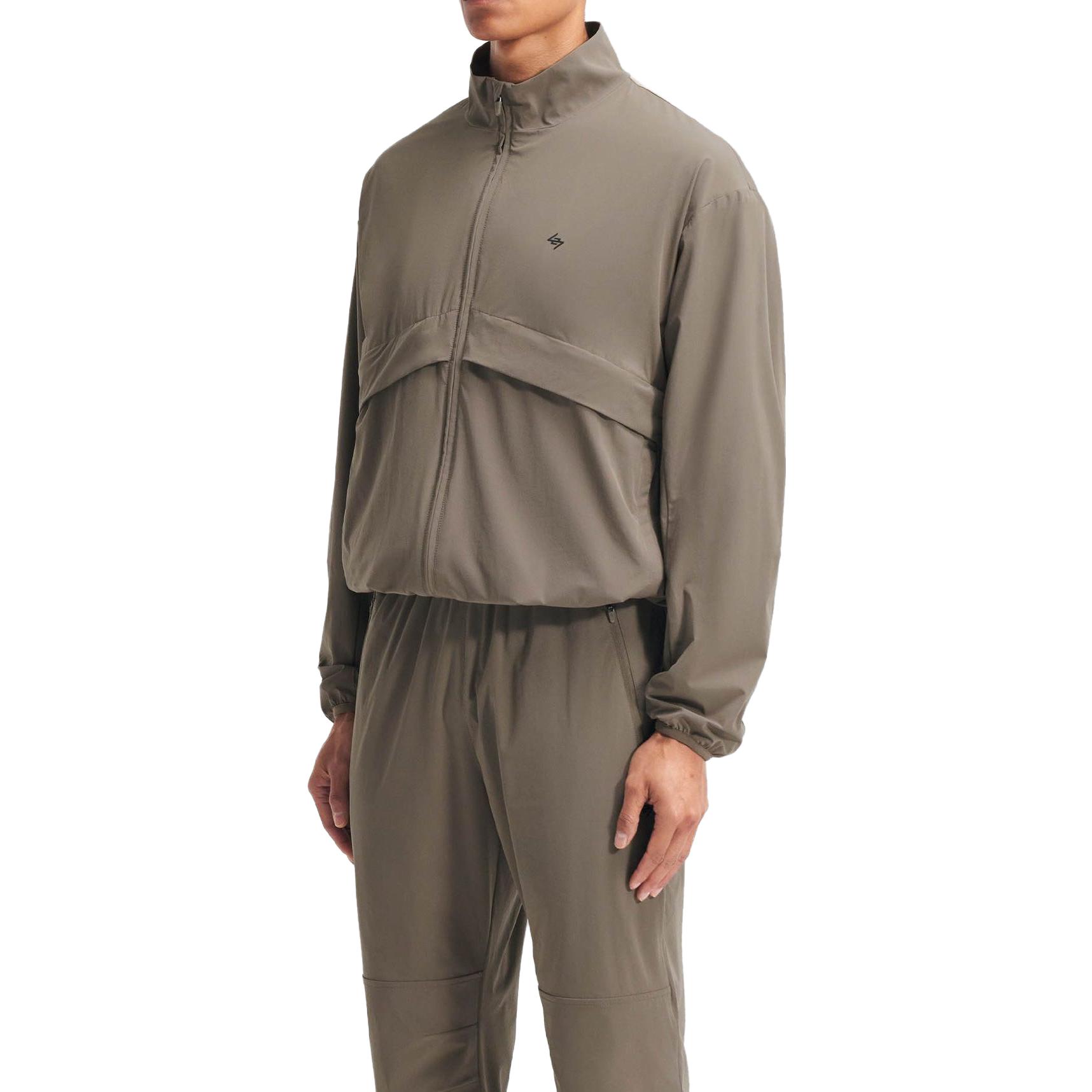 Details for REPRESENT 棕色拉链立领宽松夹克字母印花外套。 247M109-499