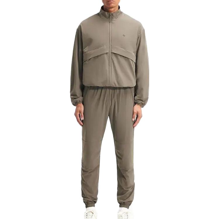 Sizing REPRESENT 棕色拉链立领宽松夹克字母印花外套。 247M109-499