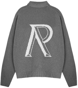 REPRESENT 灰色翻领字母印花长袖毛衣 MH3014-05 Lookbook REPRESENT 灰色翻领字母印花长袖毛衣 MH3014-05