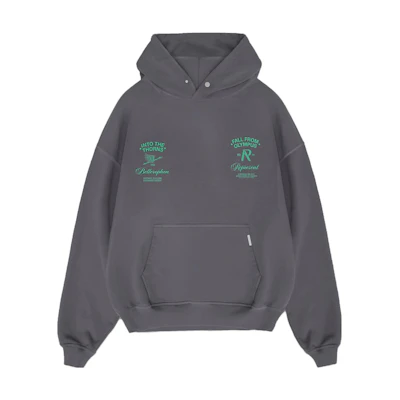 REPRESENT Grey Letter Hoodie Long Sleeve Sweatshirt. MH4018-390