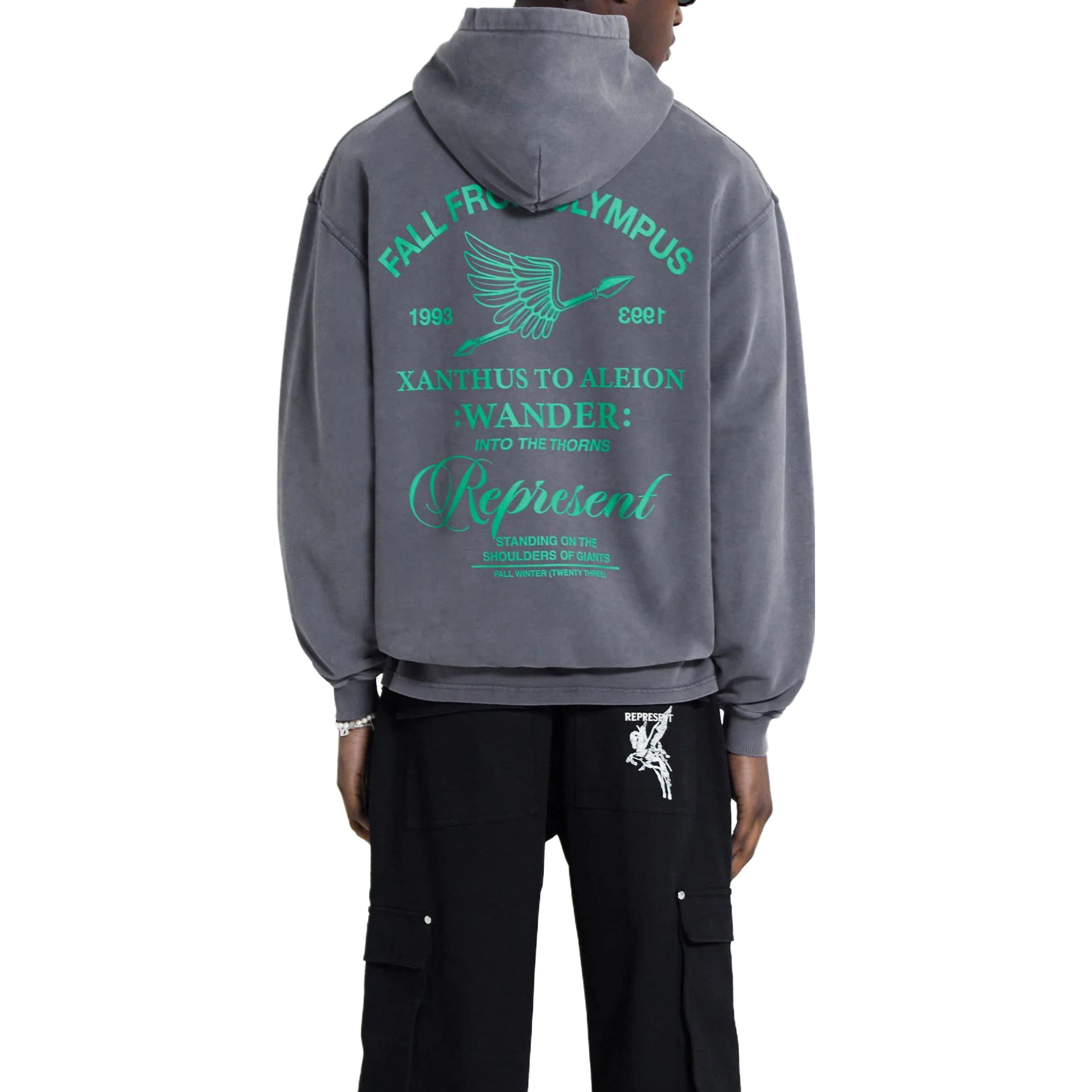 REPRESENT  Grey Letter Hoodie Long Sleeve Sweatshirt. MH4018-390 圖 5