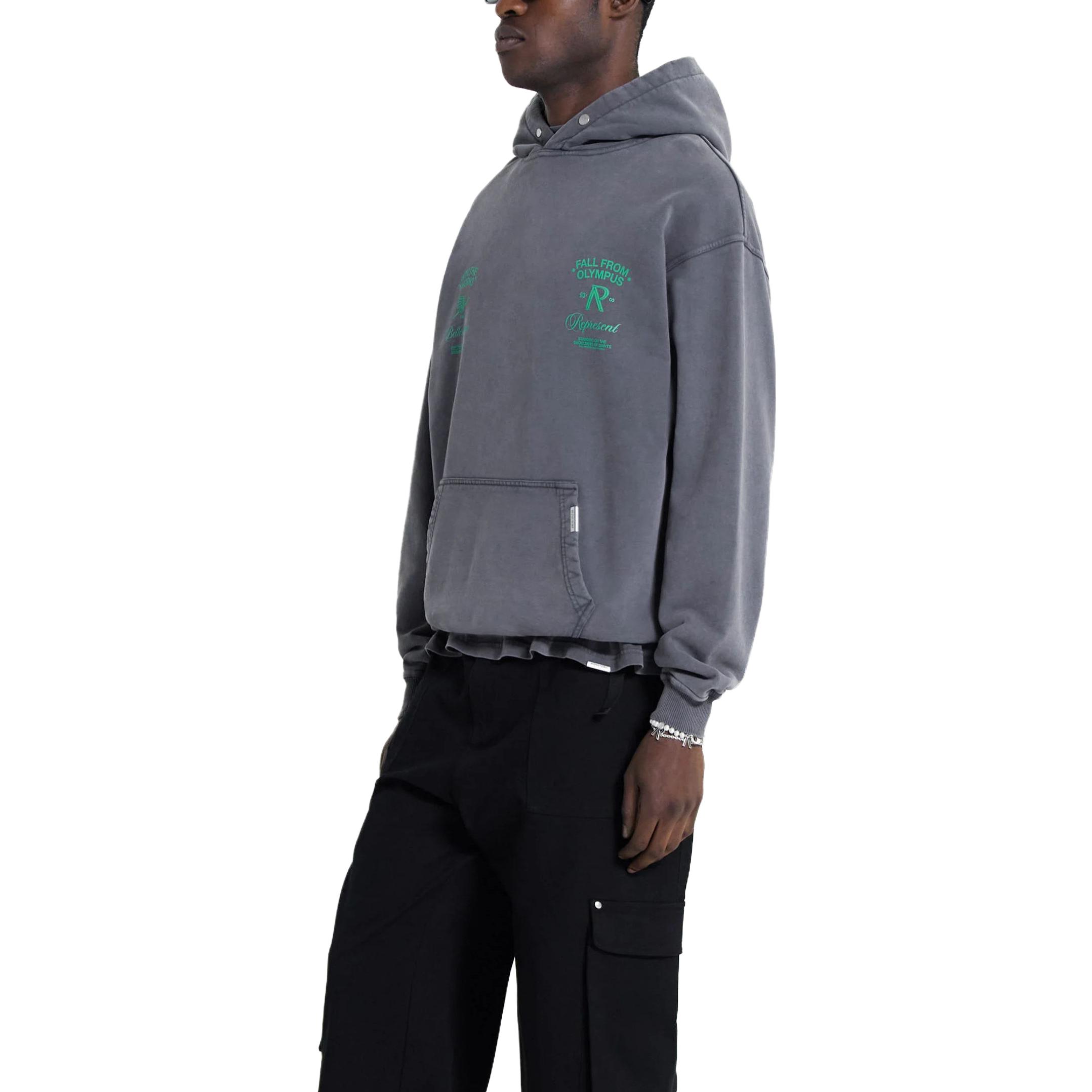 REPRESENT  Grey Letter Hoodie Long Sleeve Sweatshirt. MH4018-390 圖 6