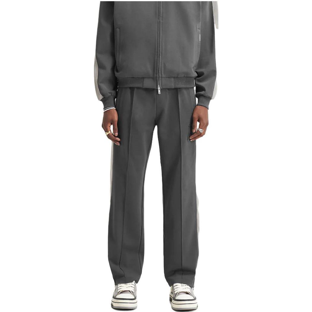 Sizing REPRESENT Seluar Lurus Knit Kelabu Mid-Waist. MT5001-396