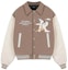 Buy REPRESENT Letter Print Collared Jacket Light Brown. M01222-243