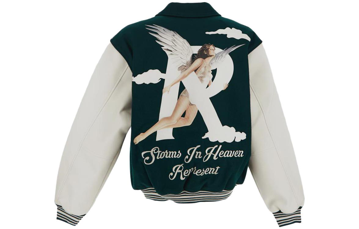 Lookbook REPRESENT 레터링 롱슬리브 야구 재킷 M01222-62