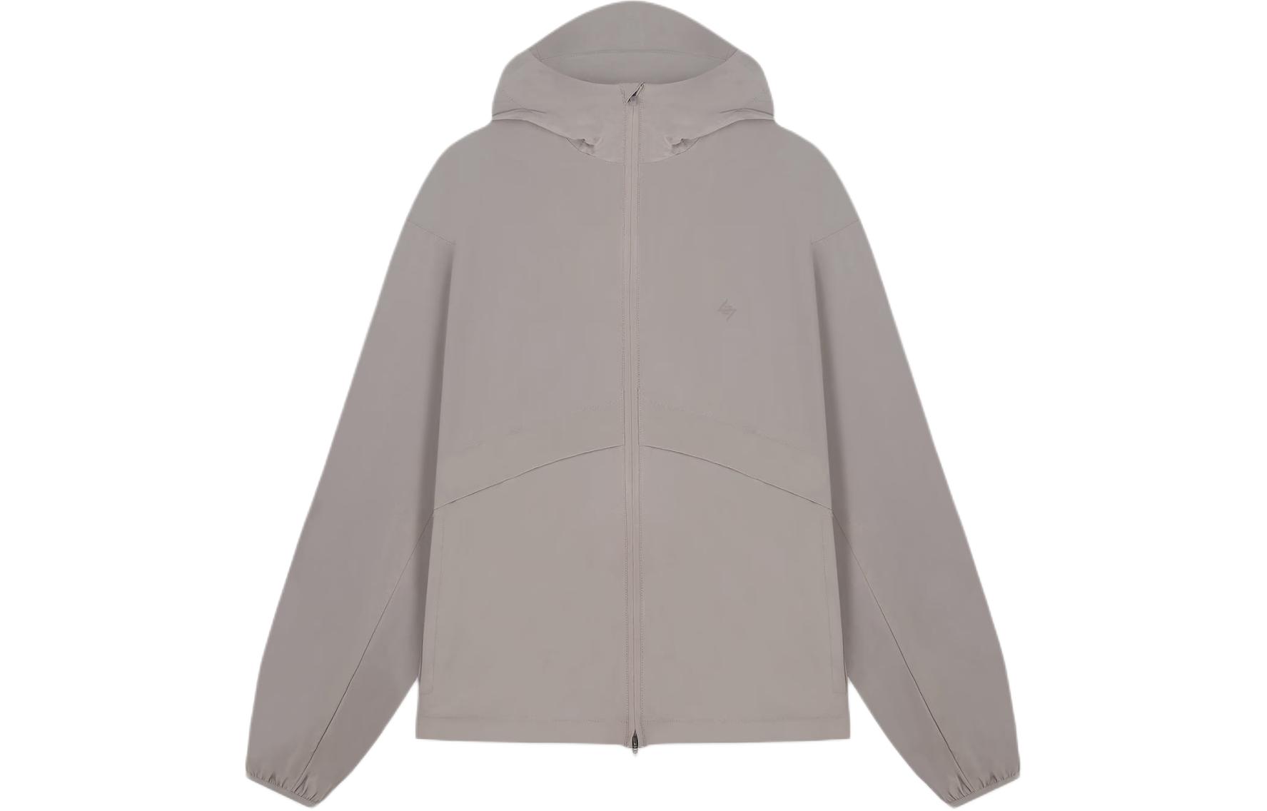 REPRESENT  Logo Zip-Up Hoodie Jacket Grey 247M108-275