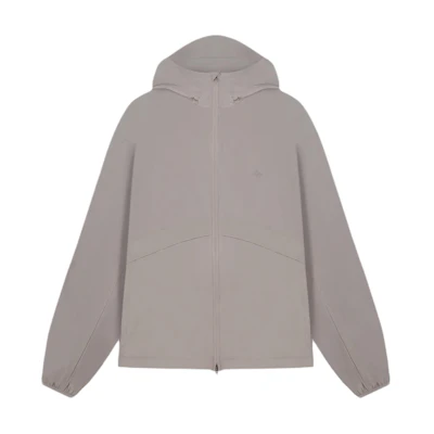 REPRESENT Logo Zip-Up Hoodie Jacket Grey 247M108-275
