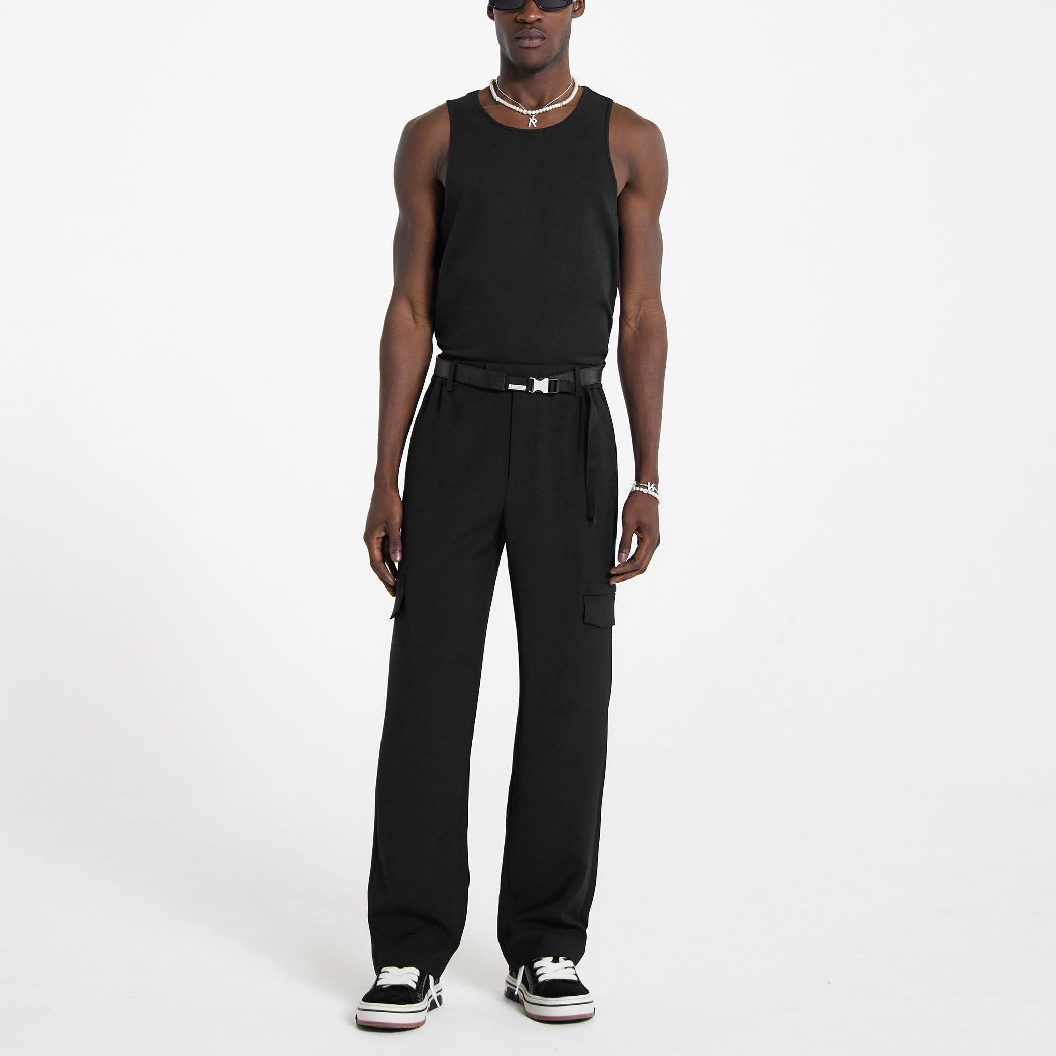 Shop REPRESENT Pantalones Casual Sueltos Ajuste Recto Color Sólido MC5006-01