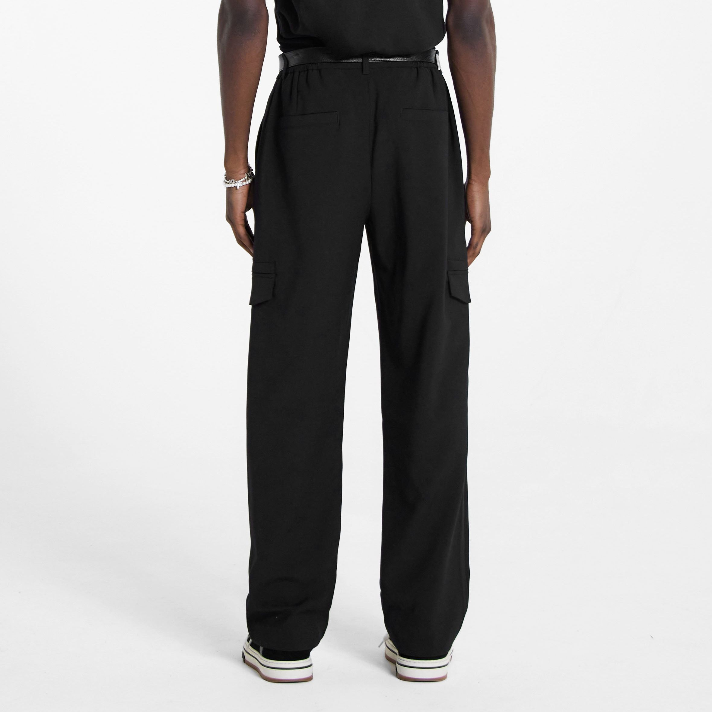 Sizing REPRESENT Pantalones Casual Sueltos Ajuste Recto Color Sólido MC5006-01