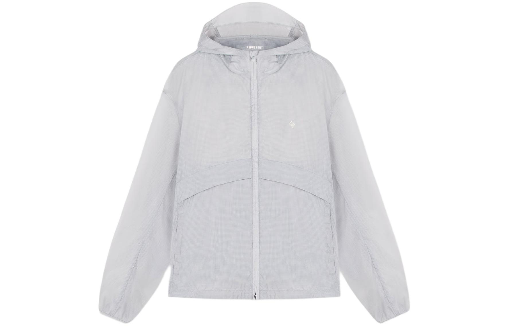 REPRESENT  Moonstone Logo Zip-Up Hoodie Jacket 247M108-0