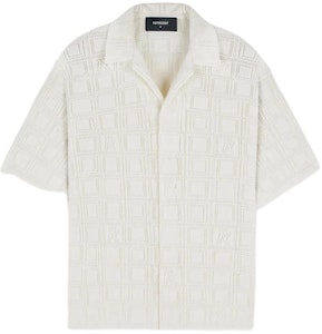 REPRESENT 粉白色蕾丝针织短袖宽松衬衫 MLM304-425 Buy REPRESENT 粉白色蕾丝针织短袖宽松衬衫 MLM304-425