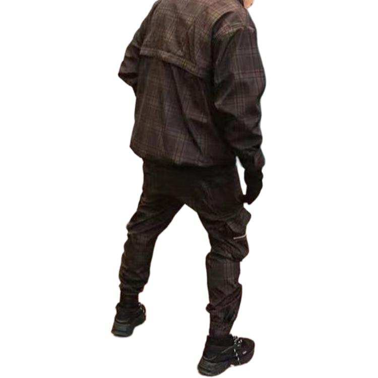 Details for REPRESENT Pantalones Cargo de Nylon a Cuadros con Múltiples Bolsillos M08052-016