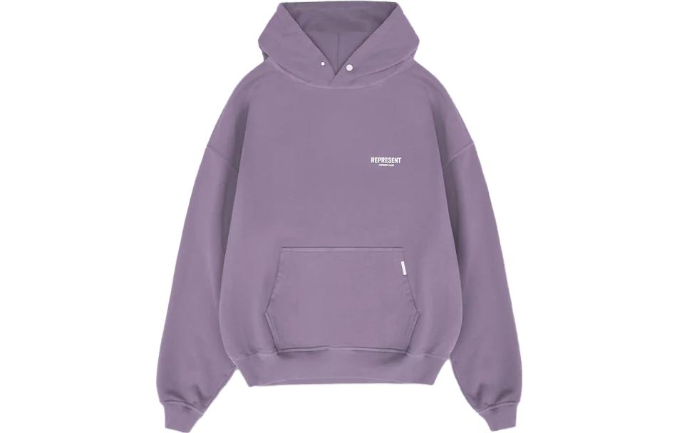 REPRESENT  Purple Hoodie with Letter Print Long Sleeve MH4004-326