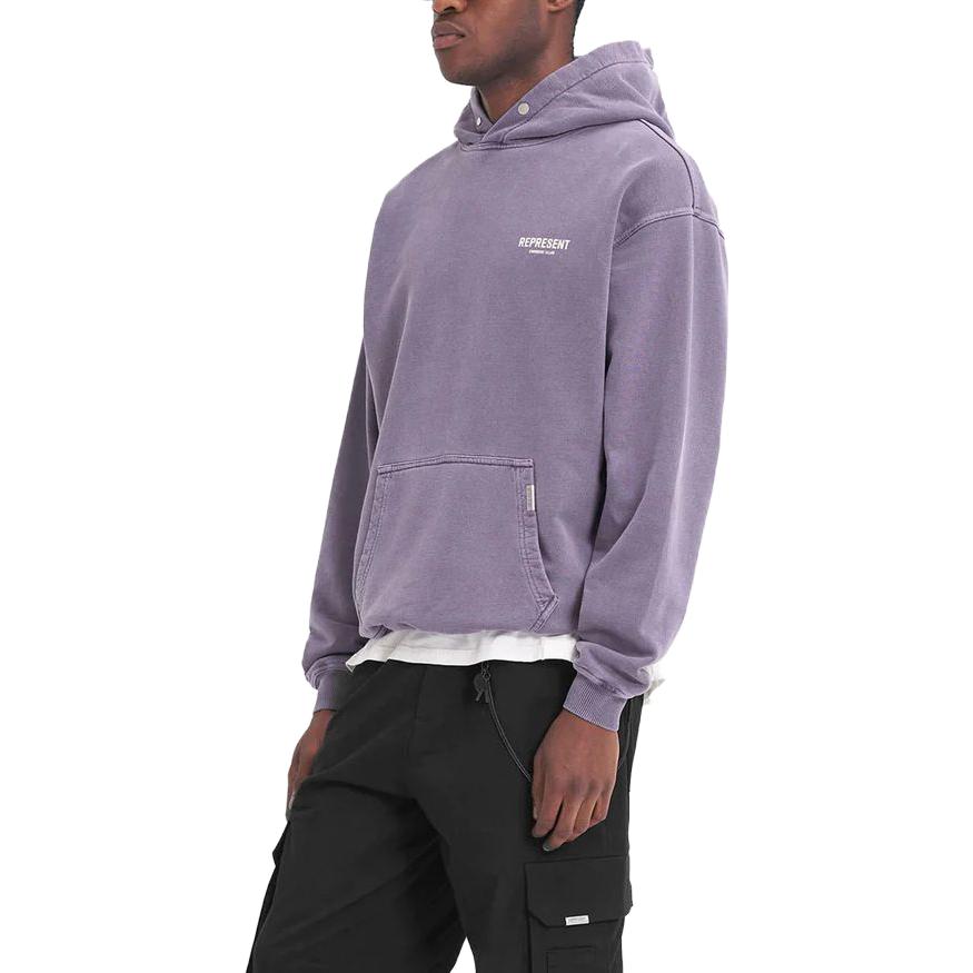Details for REPRESENT Hoodie Ungu dengan Cetakan Huruf Lengan Panjang. MH4004-326