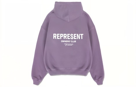 REPRESENT パープル 無地 ジップアップ フーディー 長袖 ゆったりフィット MH4039-326 Lookbook REPRESENT パープル 無地 ジップアップ フーディー 長袖 ゆったりフィット MH4039-326