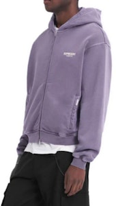 REPRESENT パープル 無地 ジップアップ フーディー 長袖 ゆったりフィット MH4039-326 Details for REPRESENT パープル 無地 ジップアップ フーディー 長袖 ゆったりフィット MH4039-326