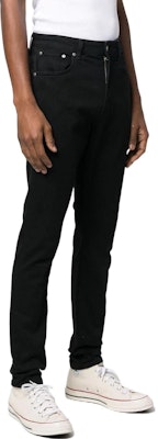 REPRESENT Slim-Fit Cotton Black Jeans M07043-01 Shop REPRESENT Slim-Fit Cotton Black Jeans M07043-01