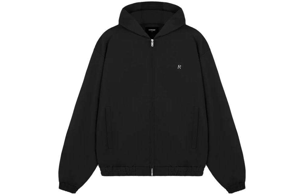 REPRESENT  Slim Fit Hooded Tracksuit Jacket Black MJ1005-01