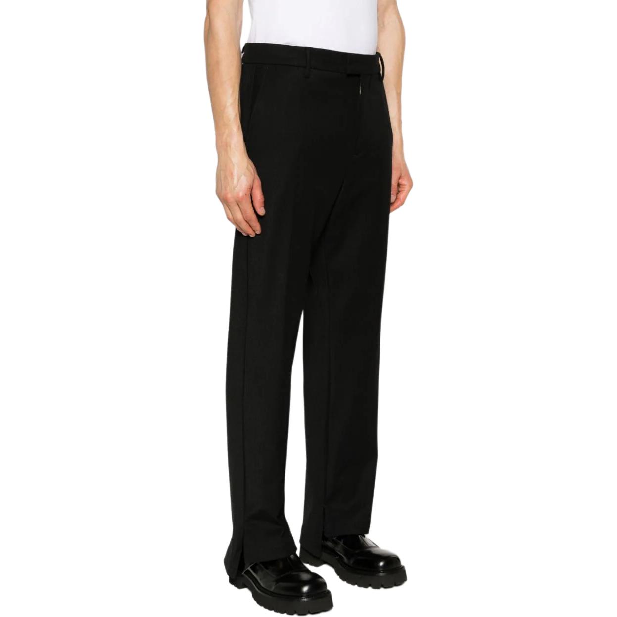 Purchase REPRESENT Pantalones Casuales Rectos Negros con Cremallera MLM53101-BLACK
