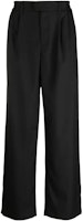 REPRESENT Solid Color Relaxed Pleated Wide-Leg Pants - Black M08218-01 REPRESENT Solid Color Relaxed Pleated Wide-Leg Pants - Black M08218-01