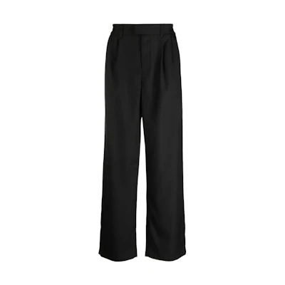 REPRESENT Solid Color Relaxed Pleated Wide-Leg Pants - Black M08218-01