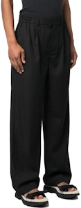 REPRESENT ソリッドカラー リラックスプリーツ ワイドレッグパンツ - ブラック M08218-01 Purchase REPRESENT ソリッドカラー リラックスプリーツ ワイドレッグパンツ - ブラック M08218-01