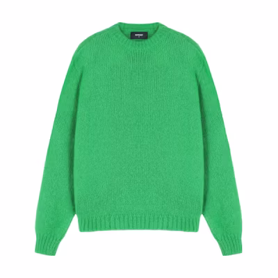 REPRESENT Solid Green Crewneck Oversized Knit Sweater MH3001301